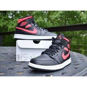 Nike Air Jordan 1 Mid 'Siren Red' 2021  BQ6472-004  Women's Size 7